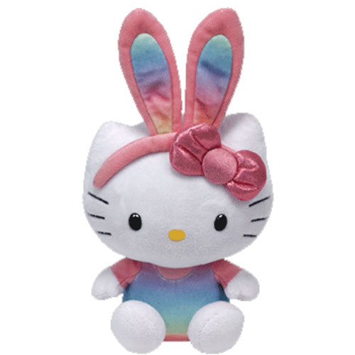 TY Beanie Baby - HELLO KITTY (Tie Dye Bunny - 9 inch)