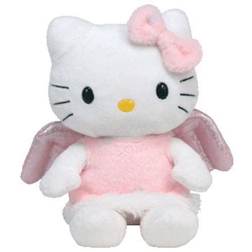 TY Beanie Baby - HELLO KITTY ( PINK ANGEL ) (UK Exclusive) (7 inch)