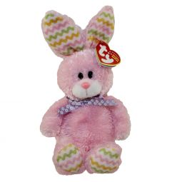 TY Beanie Baby - HOPPITY the Fuzzy Pink Bunny (8 inch)