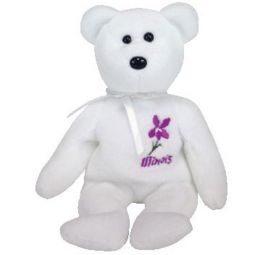 TY Beanie Baby - ILLINOIS VIOLET the Bear (Show Exclusive) (8.5 inch)