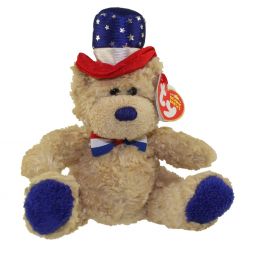 TY Beanie Baby - INDEPENDENCE the Bear (Blue Version) (8 inch)