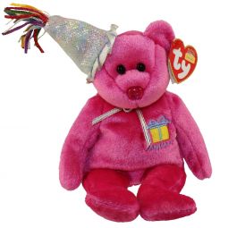 TY Beanie Baby - JANUARY the Teddy Birthday Bear (w/ hat) (9.5 inch)
