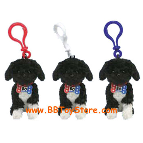 TY Beanie Babies - BO the Portuguese Water Dogs (Set of 3 - Key Clips)