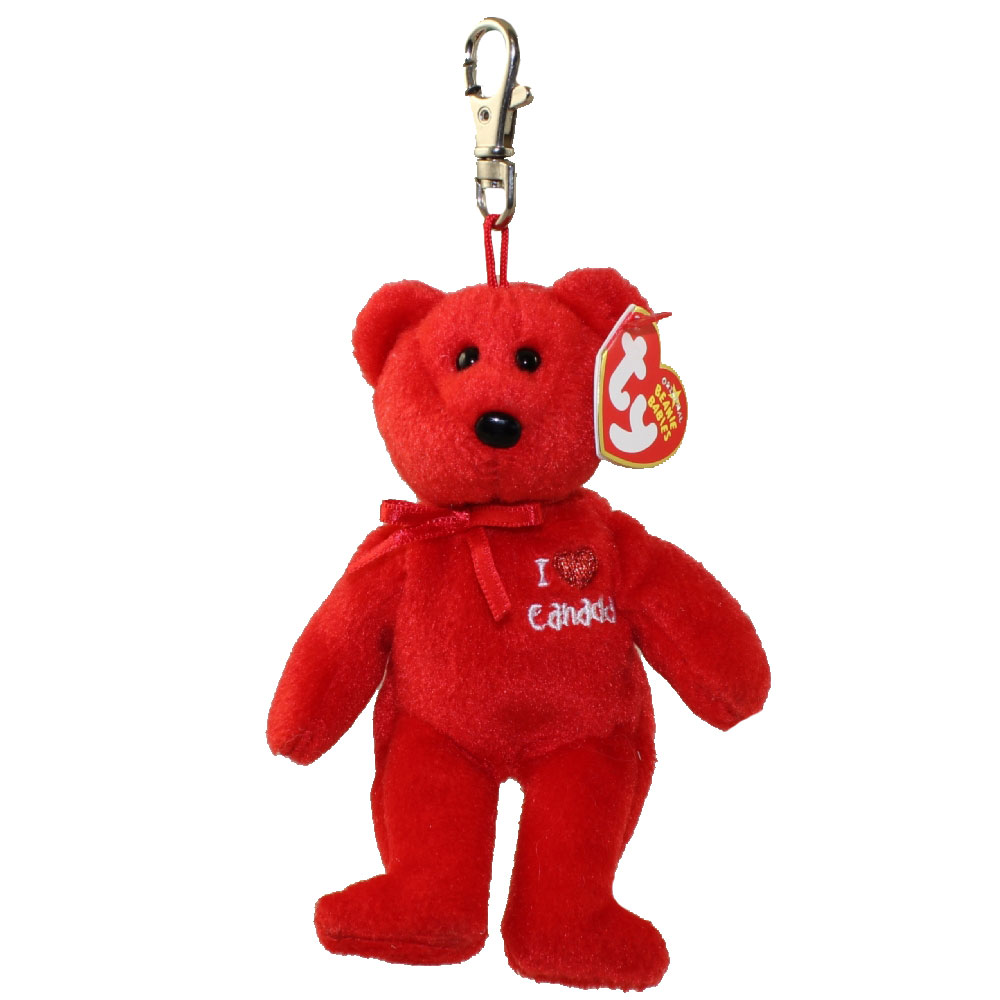 TY Beanie Baby - CANADA the Bear ( Key Clip ) (Canada Exclusive)
