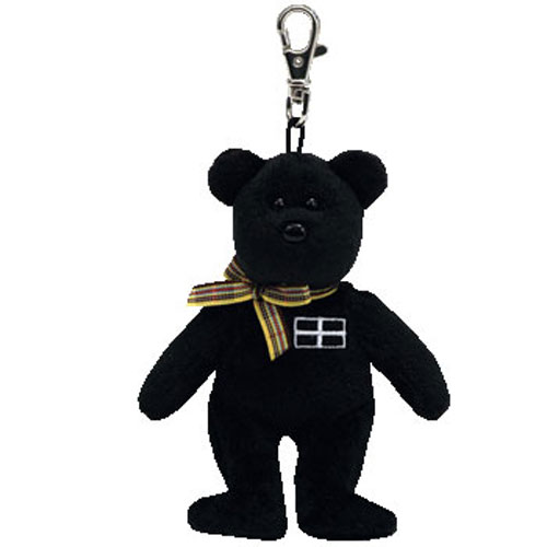 TY Beanie Baby - KERNOW the Bear ( Metal Key Clip - UK Exclusive ) (5 inch)