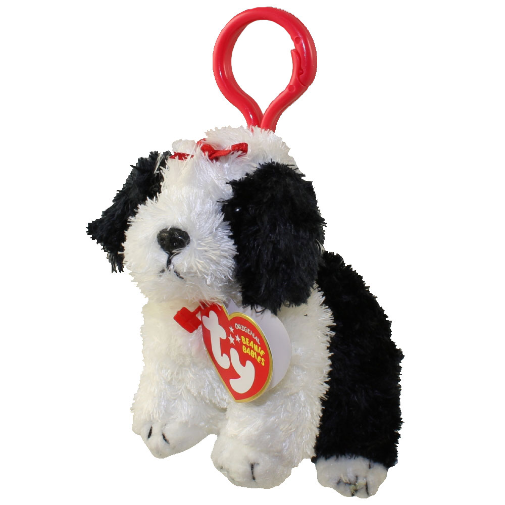 TY Beanie Baby - POOFIE the Dog ( Key Clip )