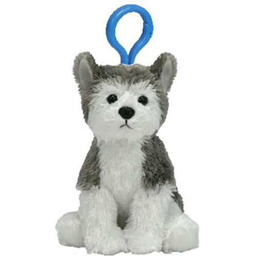 TY Beanie Baby - SLUSH the Husky Dog ( Key Clip )
