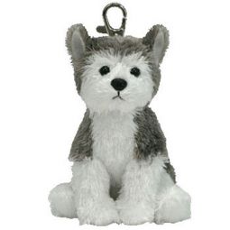 TY Beanie Baby - SLUSH the Husky Dog ( Metal Key Clip ) (4 inch)