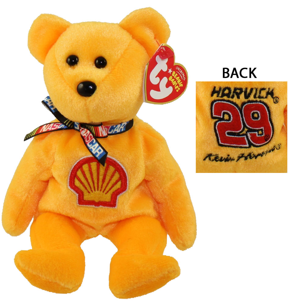 TY Beanie Baby - KEVIN HARVICK #29 the Nascar Bear