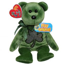 TY Beanie Baby 2.0 - LUCKIER the Irish Bear (8.5 inch)