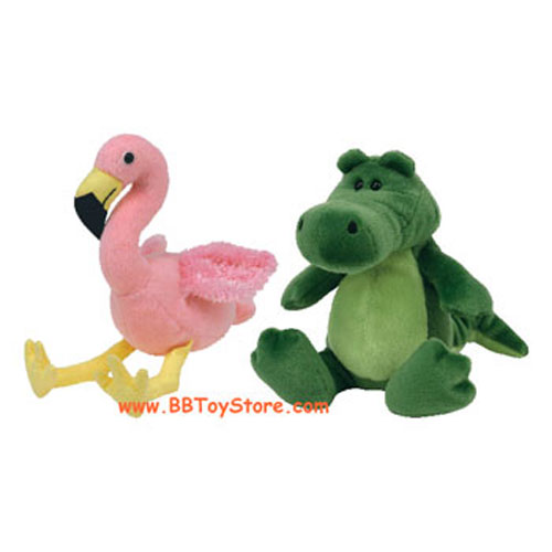 TY Beanie Babies 2.0 - MARCH 2009 RETAIL RELEASES (Set of 2 - Chompy & Splits)