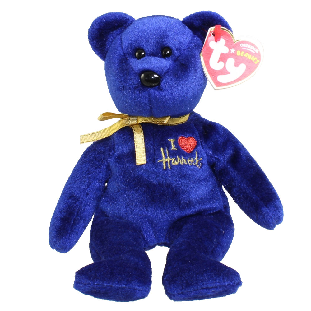 TY Beanie Baby - OMNIA the Bear (Harrods UK Exclusive) (8.5 inch)