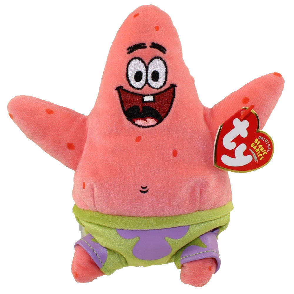 TY Beanie Baby - PATRICK STAR ( SpongeBob Movie Promo ) (7 inch)