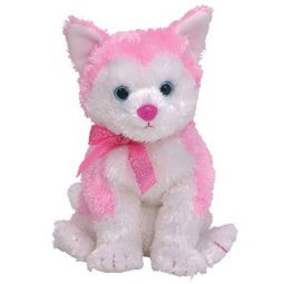 TY Pinkys - BONITA the Pink & White Dog (6.5 inch)