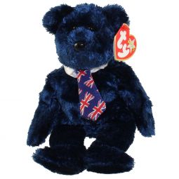 TY Beanie Baby - POPS the Bear (UK TIE Version) (8.5 inch)
