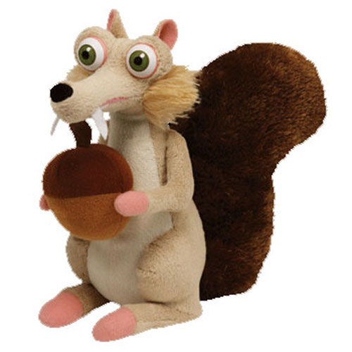 TY Beanie Baby - SCRAT the Squirrel ( Ice Age Movie Beanie )