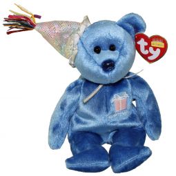 TY Beanie Baby - SEPTEMBER the Teddy Birthday Bear (w/ hat) (9.5 inch)