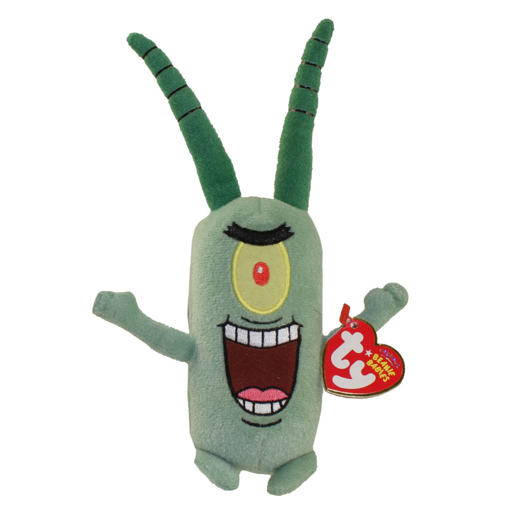 TY Beanie Baby - SHELDON J PLANKTON (SpongeBob Squarepants) (9 inch)