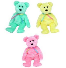 TY Beanie Babies - SHERBET Bears (Set of 3 - Yellow, Pink, & Aqua) (8.5 inch)