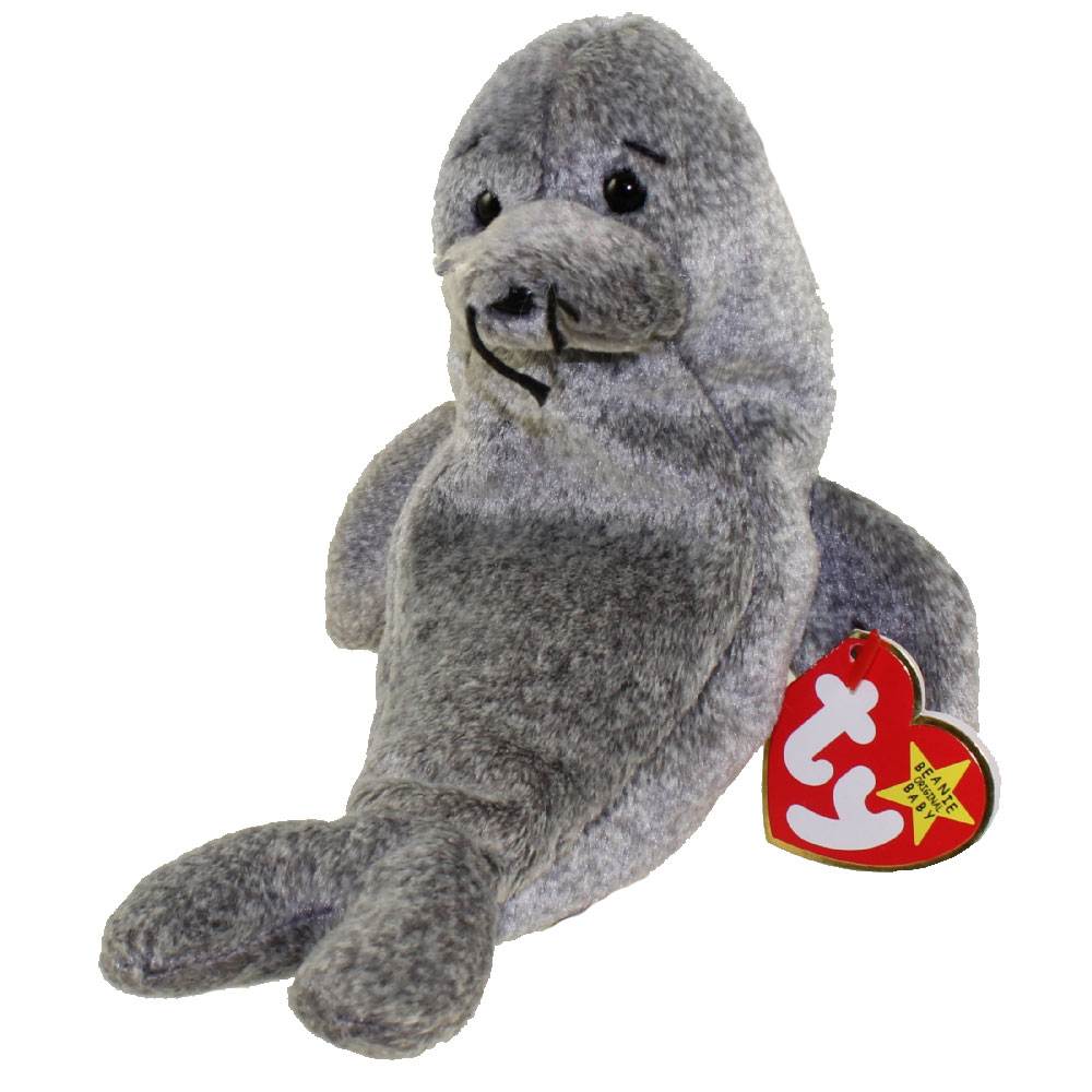 TY Beanie Baby - SLIPPERY the Seal (7 inch): BBToyStore.com - Toys