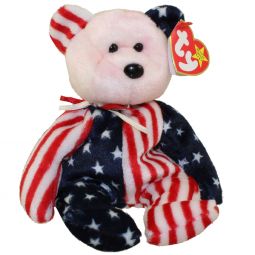 TY Beanie Baby - SPANGLE the Bear (Pink Head Version) (8.5 inch)