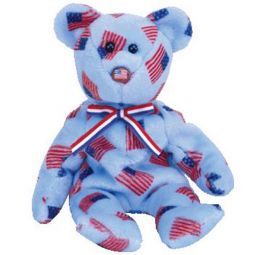 TY Beanie Baby - UNION the Bear (w/ USA Flag Nose) (8.5 inch)