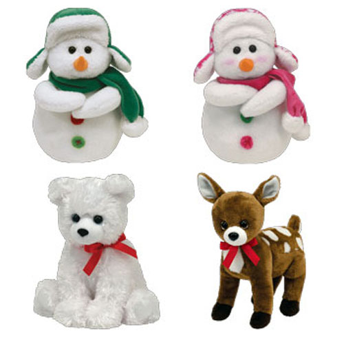 TY Beanie Babies - HOLIDAY 2009 RETAIL RELEASES ( Set of 4 )