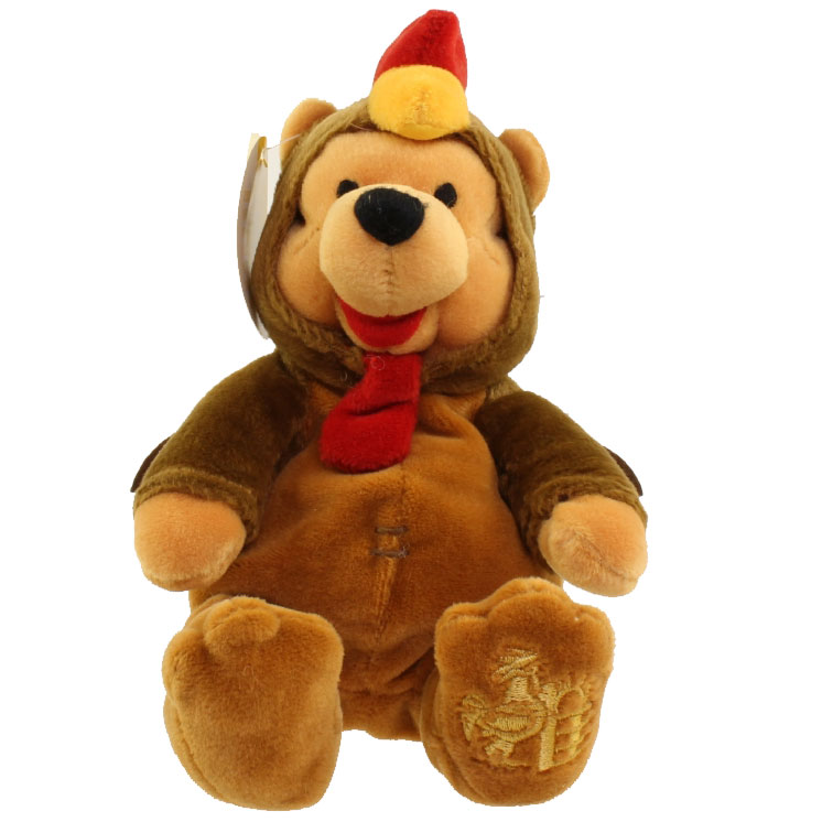 Disney Bean Bag Plush - CHINESE ZODIAC POOH THE ROOSTER (Winnie the Pooh) (9 inch)