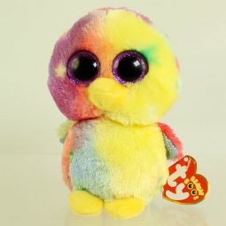 TY Beanie Boos - FEATHERS the Pastel Ty-Dyed Chick (Regular Size - 6 inch) *Very Rare*