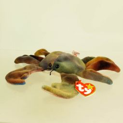 TY Beanie Baby - CLAUDE the Crab (PVC Pellets - 4th Gen - All CAPS Error) CANADIAN