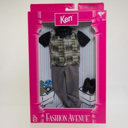 Mattel - Barbie - Fashion Avenue - KEN GREEN PLAID SHIRT *NON-MINT*