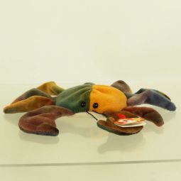 TY Beanie Baby - CLAUDE the Crab (Orange/Green) (7.5 inch) *MWMT*