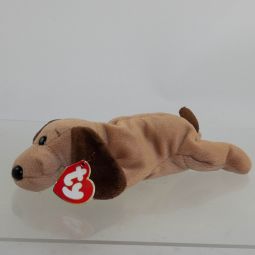TY Beanie Baby - BONES the Dog (3rd Gen Hang Tag - MWNMTs)