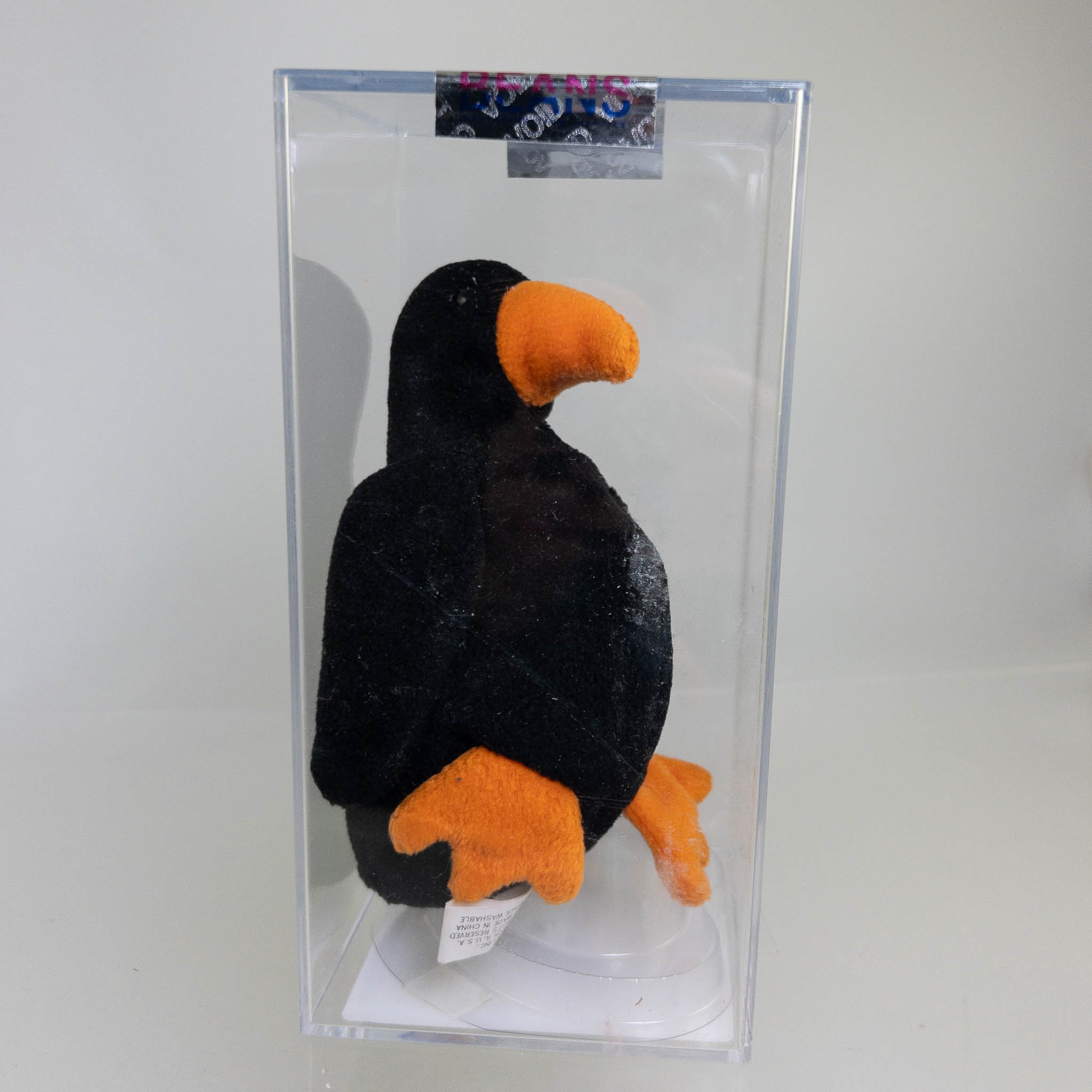 Authenticated TY Beanie Baby - CAW the Crow (No Hang Tag - 1st Gen Tush Tag)