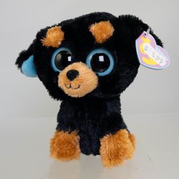 TY Beanie Boos - TUFFY the Rottweiler Dog (Solid Eye Color) (Regular Size - 6 inch) *NON-MINT TAG*