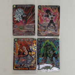 Bandai Dragon Ball Super Trading Cards - Lot of 4 Box Topper Promo Cards