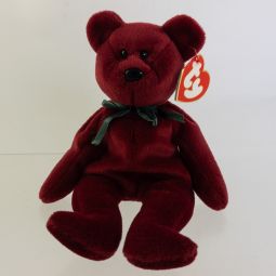 TY Beanie Baby - TEDDY CRANBERRY - NEW FACE (3rd Gen Hang Tag - MWNMTs)