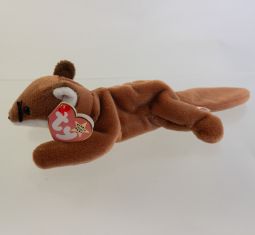 TY Beanie Baby - SLY the Fox (Brown Belly Version - 4th Gen Hang tag) (8 inch) * MWNMTs *