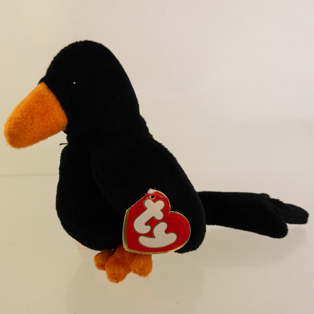 TY Beanie Baby - CAW the Black Crow (3rd Gen Hang Tag - MWNMTs)
