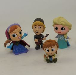 Lot of 4 Loose Disney's Frozen Funko Mystery Minis (Elsa Anna Young Anna and Kristoff) *NON-MINT*