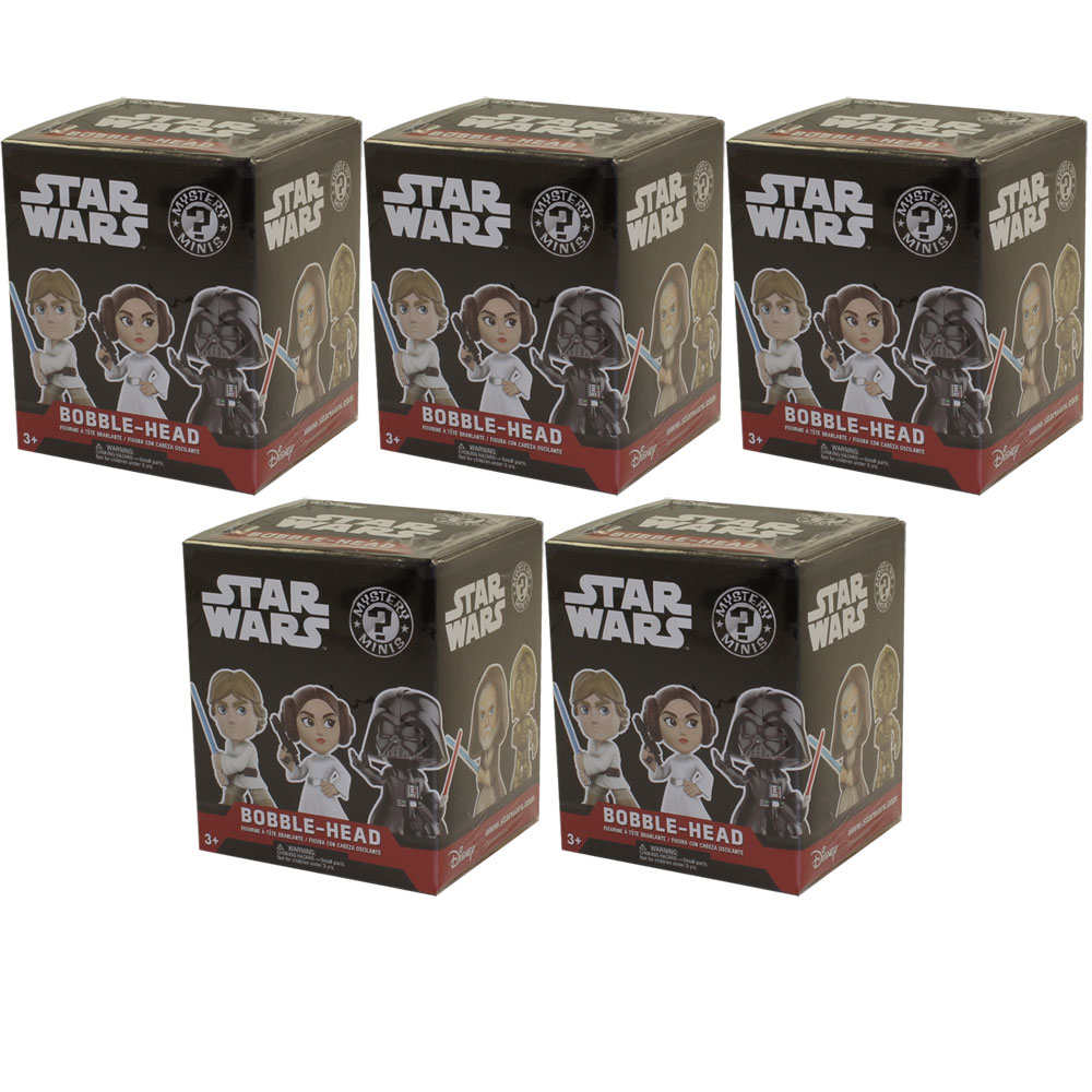 Funko Mystery Minis Vinyl Bobble Figures - Star Wars S1 - Blind Packs (5 Pack Lot)(Ships August) Funko Mystery Minis Vinyl Bobble Figures - Star Wars S1 - Blind Packs (5 Pack Lot)(Ships August)