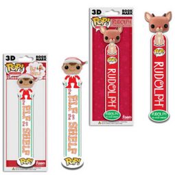 Funko POP! 3D Bookmark - Set of 2 (Elf on the Shelf & Rudolph)