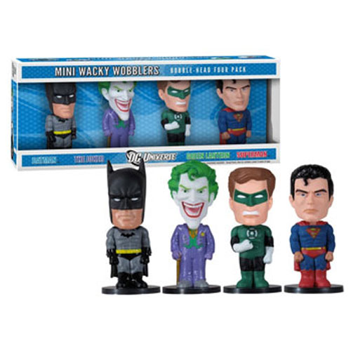 Funko Mini Wacky Wobblers - DC Comics - BOX SET OF 4 (Batman, Joker, Superman & Green Lantern)