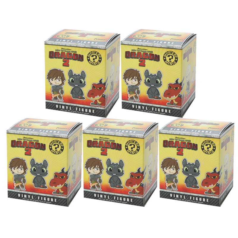 Funko Mystery Minis Vinyl Figures - How to Train Your Dragon 2 - Blind Packs (5 Pack Lot)