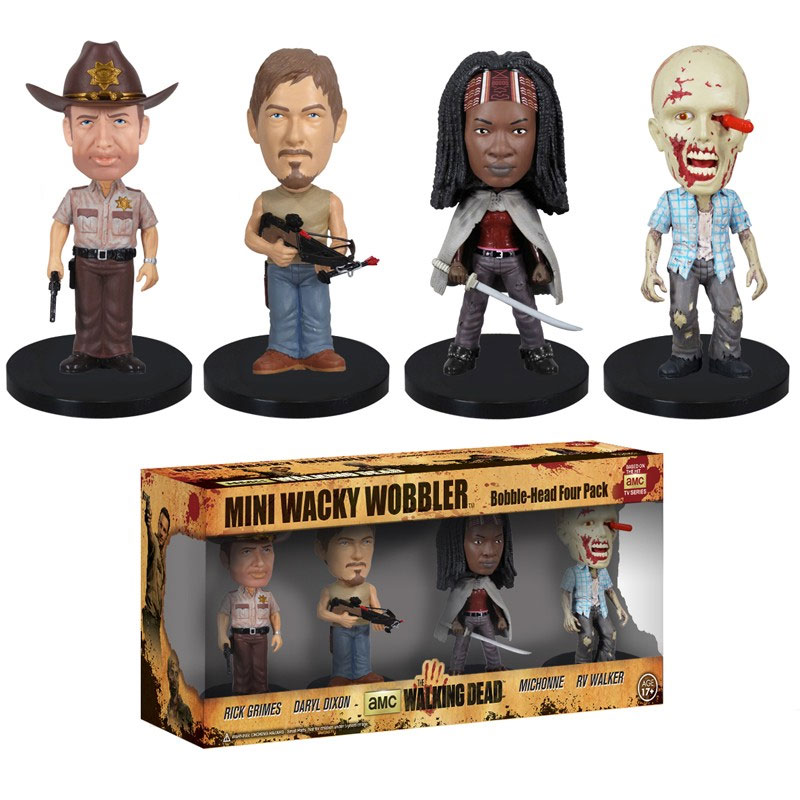 Funko Mini Wacky Wobblers - The Walking Dead - BOX SET OF 4