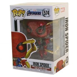Funko POP! Marvel - Avengers: Endgame S3 Vinyl Bobble Figure - IRON SPIDER w/ Nano Gauntlet #574