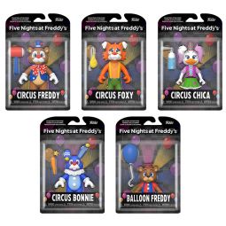 Funko Action Figures - Five Nights at Freddy's: Circus Balloon - SET OF 5 (5 inch)