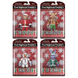 Funko Action Figures - Five Nights at Freddy's Holiday - SET OF 4 (5 inch)