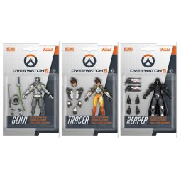 Funko Collectible Action Figures - Overwatch 2 - SET OF 3 (Tracer, Reaper & Genji)(3.75 inch)