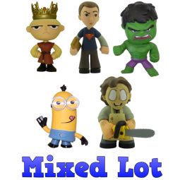 Funko Mystery Mini Vinyl Figures - Bulk Mixed Lot of 5 Loose Figures (All Different)